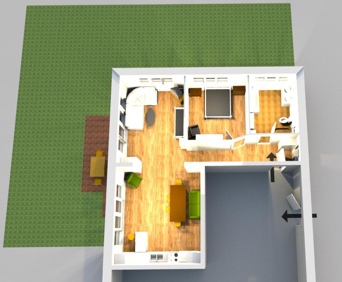 85 Qm Wohnung Pauluste Mit Terasse Und Garten Rostock Exterior photo